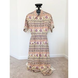 Vintage 90’s Maggy London Shirt Button Down Dress 8